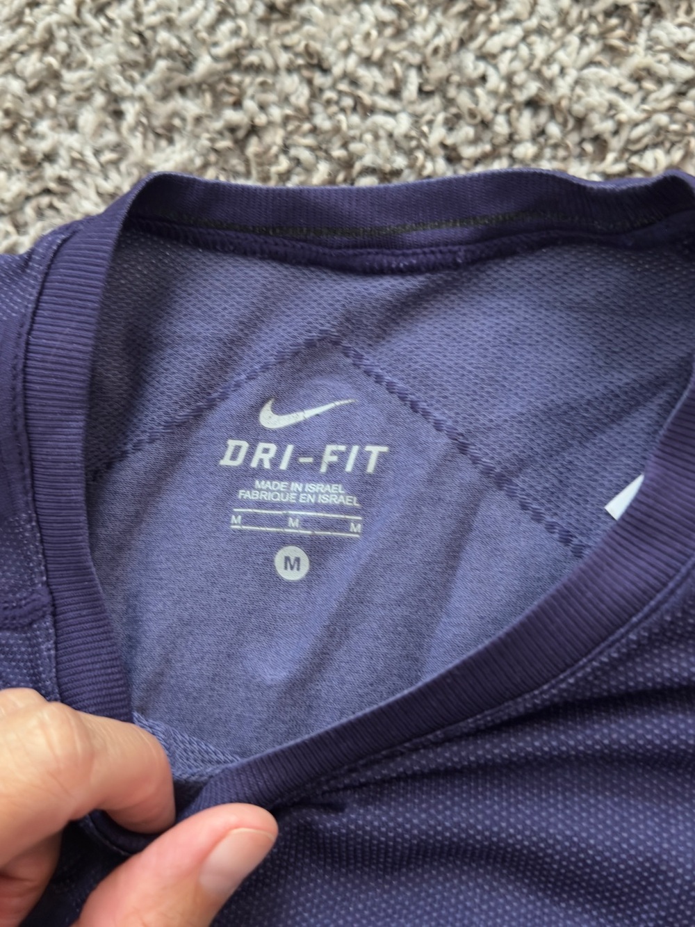 Nike Dri-FIT Men's Short Sleeve Performance Shirt - Purple